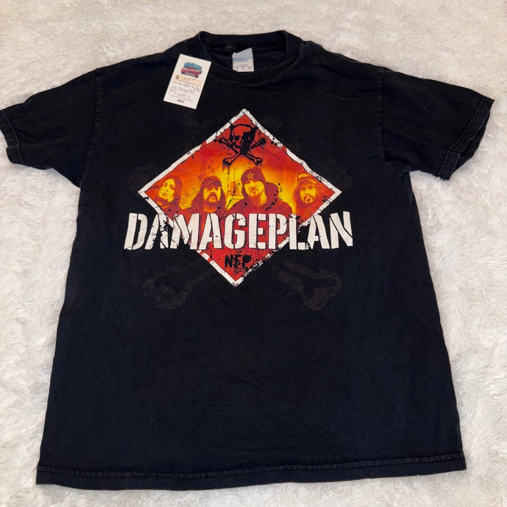 Tennessee River Damageplan Band Tee Mens Size M Black Excellent Vintage Graphic
